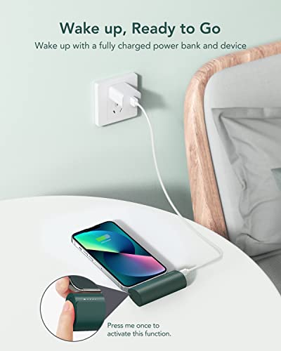 Charmast Small Portable Charger 5000mAh, Ultra-Compact 20W PD Fast Charging Power Bank Mini Battery Pack Compatible with iPhone 14/14 Pro Max/13/13 Pro Max/12/12 Pro Max/11/XR/X/8/7/6, and More