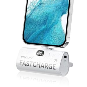 veektomx small portable charger for iphone, fast charging power bank mini 5000mah battery pack compatible with iphone 14/14 plus/14 pro max/13/13pro max/12/12mini/11/xr/xs/x/8/,travel essentials