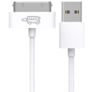 rocketbus charger cable cord for iphone old older classic 3 3s 4 4s ipod 1 2 3 4 generation ipad 2nd 3rd gen