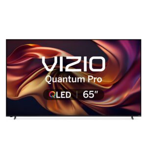 vizio 65-inch quantum pro 4k qled 120hz smart tv with 1,000 nits brightness, dolby vision, local dimming, 240fps @ 1080p pc gaming, wifi 6e, apple airplay, google cast built-in (vqp65c-84, 2023)