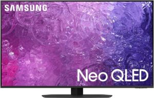 samsung qn65qn90cafxza 65 inch neo qled smart tv with 4k upscaling with an additional 1 year extended amber protection (2023) (used)