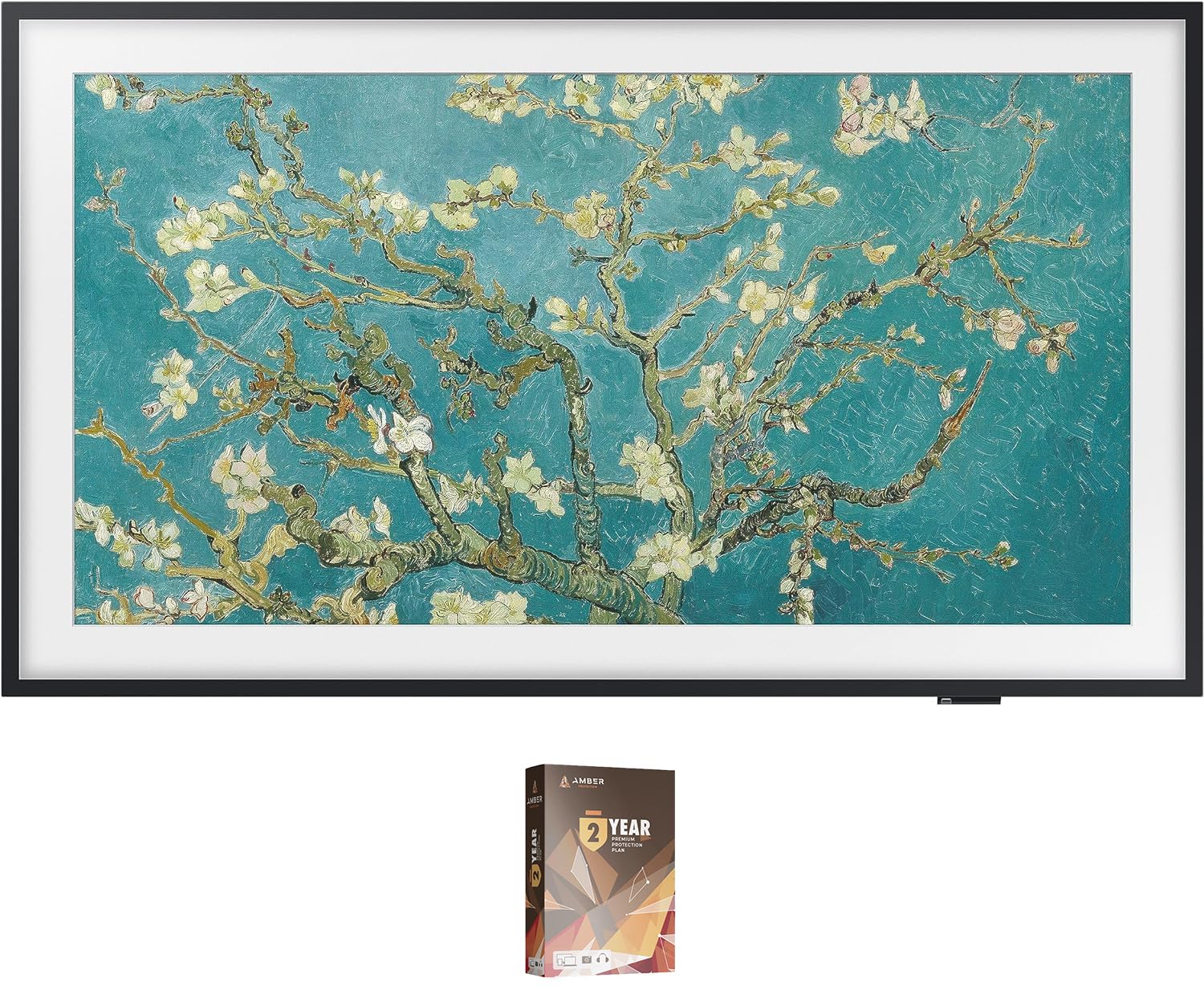 SAMSUNG QN32LS03CBFXZA 32 Inch The Frame QLED Smart TV with Art Mode with an Additional 2 Year Extended Amber Protection (2023)