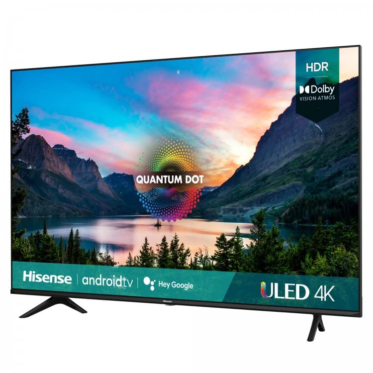 Hisense ULED 4K Premium 50U6G Quantum Dot QLED Series 50-Inch Android 4K Smart TV with Alexa Compatibility, 600-nit HDR10+, Dolby Vision & Atmos, Voice Remote (2021 Model)