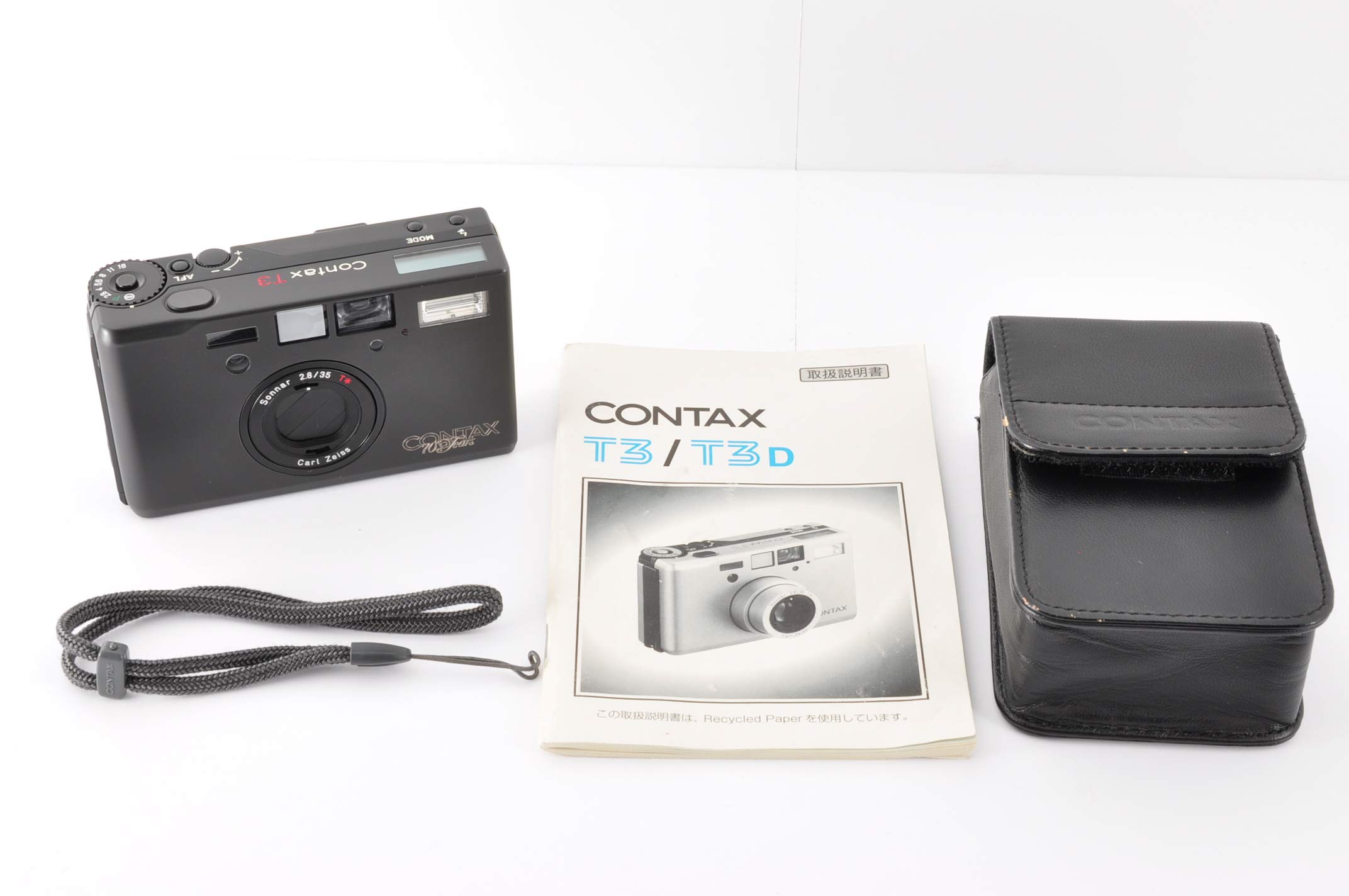 CONTAX T3 Black Titan 35mm Point & Shoot Film Camera