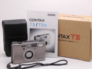 contax t3 35mm compact camera - black -