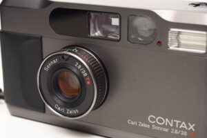 contax t2 titanium black 35mm film camera