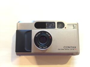 contax t2 silver 35mm camera