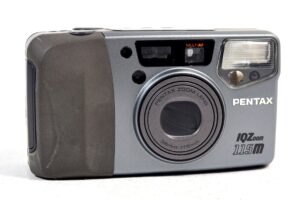 pentax iqzoom 115m data autofocus gold color 35mm camera