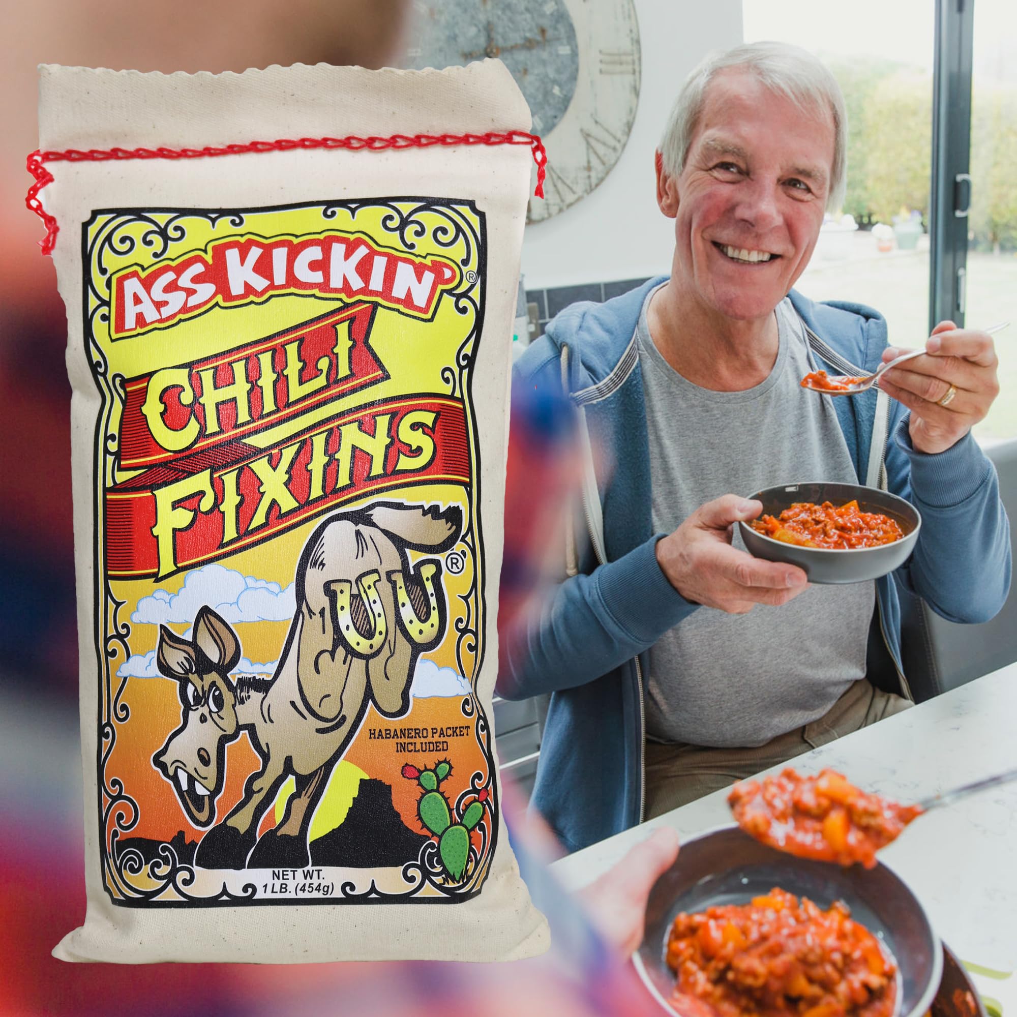 KICKIN' Chili Fixins - 2 Pack - Premium Gourmet Gift Made in the USA - 16oz. each