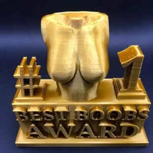 Best Ass Award - Best Boobs Award, Funny Trophy Resin Statue, Mischievous Hip/Boobs Trophy Home, Office Desktop Statue Decoration (Color : Ass, Size : Small(3.93 * 2.36 inch))