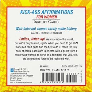 Kick-Ass Affirmations for Women Insight Cards (Deck of 50 Empowering Inspirational Cards)