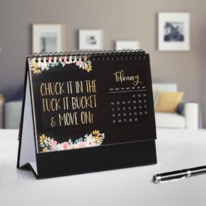 Desk Calendar 2024 | Calendar for Tired-Ass Women | Fu-ck it 2024 Calendar | Sweary Calendar Planner | 2024 Calendar Monthly to View Planner for Family School Office