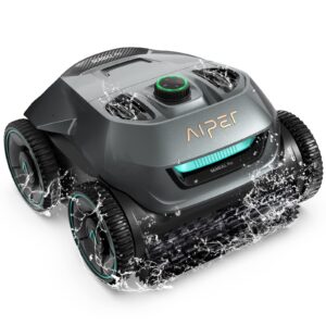 Aiper Cordless Robotic Pool Cleaner for Inground Pools, Wall Climbing Automatic Pool Robot Cleaner with Powerful Suction/Smart Navigation/Top Load Filters for Above/In-Ground Pools