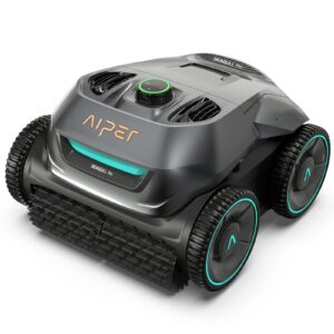 (2023 upgrade) aiper seagull pro cordless robotic pool cleaner, wall climbing pool vacuum lasts up to 180 mins, quad-motor system, smart navigation, ideal for above/in-ground pools up to 3,200 sq.ft