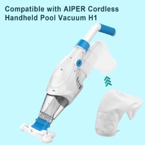 TOYMIS Handheld Pool Vacuum Filter for AIPER, Pool Cleaner Filter Bag Reusable Fine Mesh Replacement Bags Nylon Pool Leaf Vacuum Bag for Swimming Pool