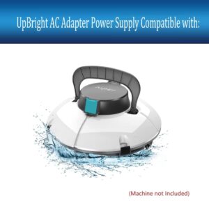 UpBright 2-Pin 12.6V 1A AC/DC Adapter Compatible with AIPER SMART Seagull 600 HJ1102 P1111 Cordless Automatic Robotic Pool Vacuum Cleaner 2600mAh Li-ion Battery Sunshine XSD-1261000NUSD Power Charger