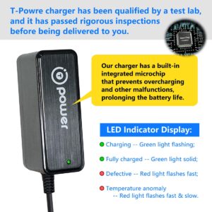 T POWER Charger for Aiper Seagull 800 800B SE Cordless Robotic Pool Cleaner Vacuum LY0300SPS-126180U, LYO3OOSPS-126180U Class 2 Power Supply Ac Dc Adapter