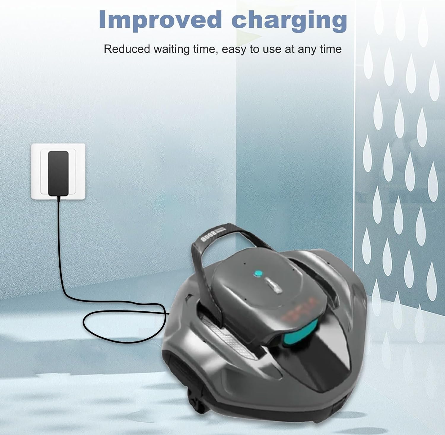 Pool Vacuum Charger Compatible with Aiper Seagull Cordless Robotic Pool Cleaner 600 800 SE 1000 HJ1103J Replacement Aiper Seagull 600 Power Adapter Cord