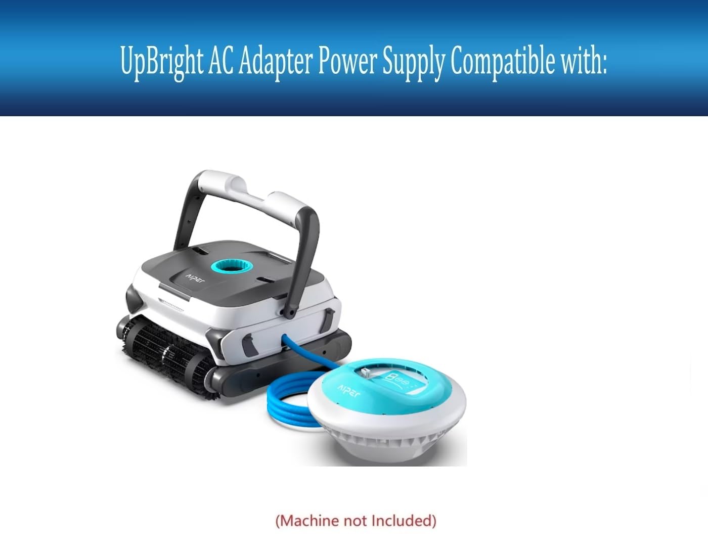 UpBright 30V AC/DC Adapter Compatible with Aiper Seagull 3000 HJ3152 Wall-Climbing Cordless Robotic Pool Cleaner 25.9V 7800mAh 25.55VDC 120W Li-ion Battery XSG3002000 30VDC 2A Power Supply Charger PSU