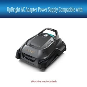 UpBright 12.6V 2-Prong AC/DC Adapter Compatible with Aiper Seagull Plus ZT3002 60W Cordless Robotic Pool Cleaner 10.8V 7800mAh Lithium Ion Battery 12.6VDC 3.5A DC12.6V Power Supply Cord Cable Charger