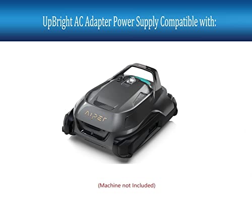 UpBright 12.6V 2-Prong AC/DC Adapter Compatible with Aiper Seagull Plus ZT3002 60W Cordless Robotic Pool Cleaner 10.8V 7800mAh Lithium Ion Battery 12.6VDC 3.5A DC12.6V Power Supply Cord Cable Charger