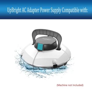 UpBright 12.6V 1A 2-Prong AC/DC Adapter Compatible with Aiper Smart AIPURY600 AIPURY 600 Cordless Automatic Robotic Pool Vacuum Cleaner 2600mAh Lithium Ion Battery Xinsu Global XSG1261000US Charger