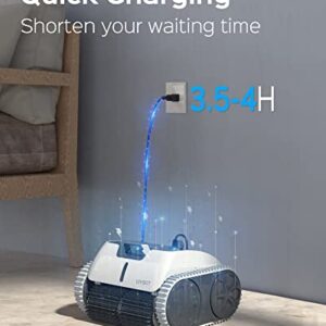 WYBOT S1 High-end Cordless Wall Climbing Robotic Pool Cleaner with APP Mode, Smart Mapping Tech, Lasts 180mins, Automatic Pool Vacuum Robot with Powerful Suction, Fast Charging Fit for Inground Pools