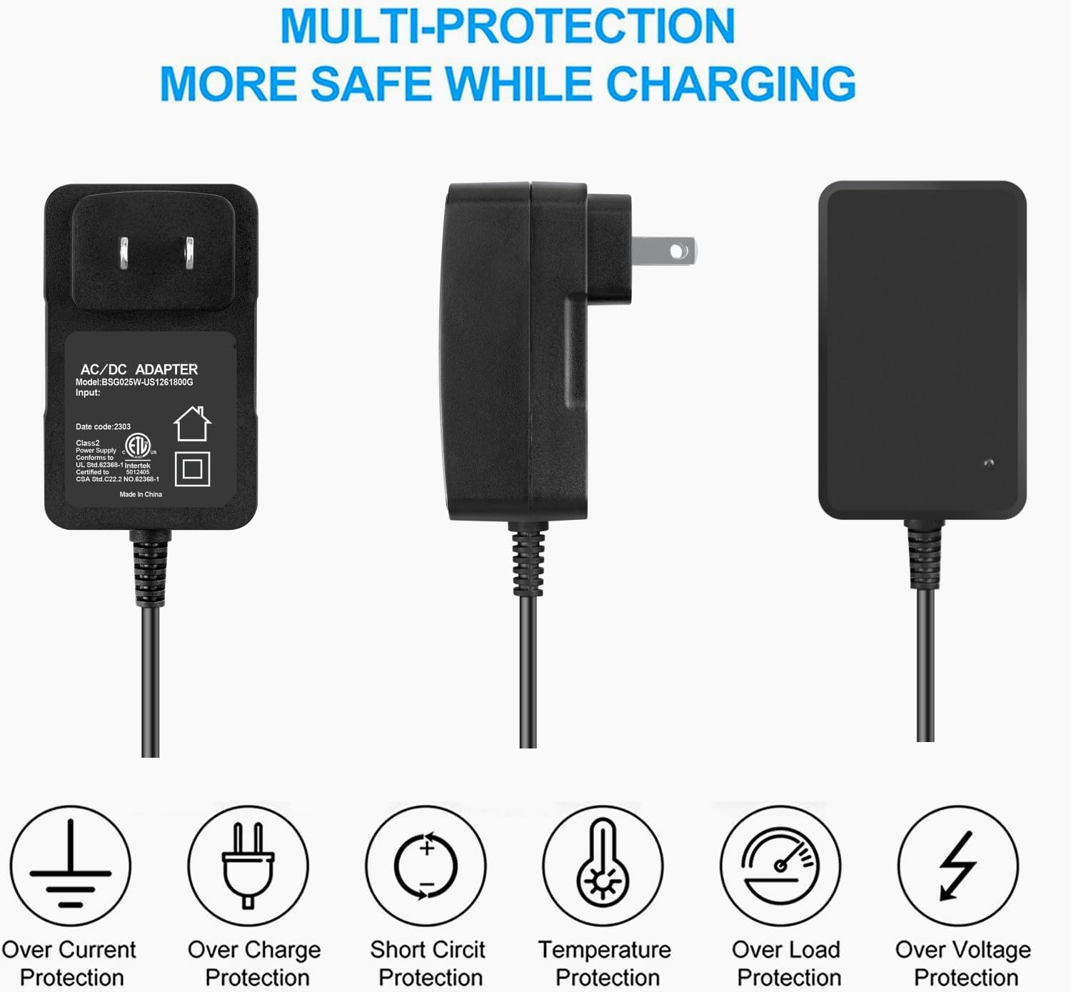 Digipartspower 12.6V 2-Prong AC/DC Adapter Compatible with AIPER Seagull 1000 HJ1103J AIPURY1000 AIPURY 1000 Cordless Automatic Robotic Pool Vacuum Cleaner 5000mAh Lithium Ion Battery 1.8A Power