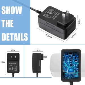 Digipartspower 12.6V 2-Prong AC/DC Adapter Compatible with AIPER Seagull 1000 HJ1103J AIPURY1000 AIPURY 1000 Cordless Automatic Robotic Pool Vacuum Cleaner 5000mAh Lithium Ion Battery 1.8A Power