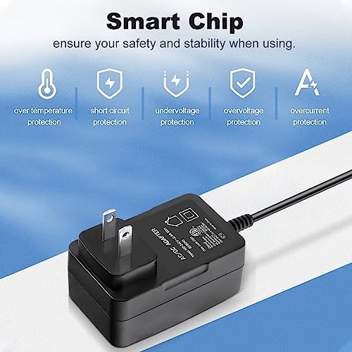 kybate 12.6V 2-Prong AC/DC Adapter Compatible with AIPER Seagull 1000 HJ1103J AIPURY1000 AIPURY 1000 Cordless Automatic Robotic Pool Vacuum Cleaner 5000mAh Lithium Ion Battery 1.8A Power Charger PSU