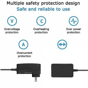 Jantoy 12.6V 2-Prong AC/DC Adapter Compatible with AIPER Seagull 1000 HJ1103J AIPURY1000 AIPURY 1000 Cordless Automatic Robotic Pool Vacuum Cleaner 5000mAh Lithium Ion Battery 1.8A Power Charger PSU