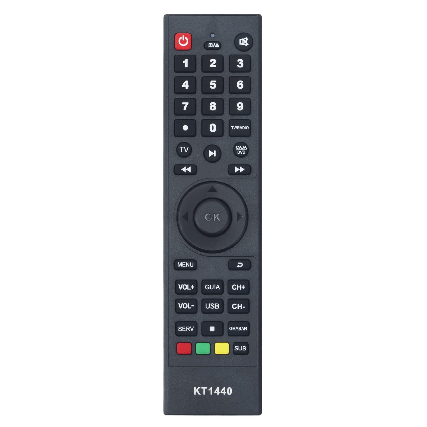 Allimity KT1440 Replaced Remote Control Fit for Haier TV,fit for Panda TV, fit for ATEC TV,fit for DTV TV,fit for Gelec TV,fit for Soyea TV,fit for CRT Parker TV,fit for Wentai DVD