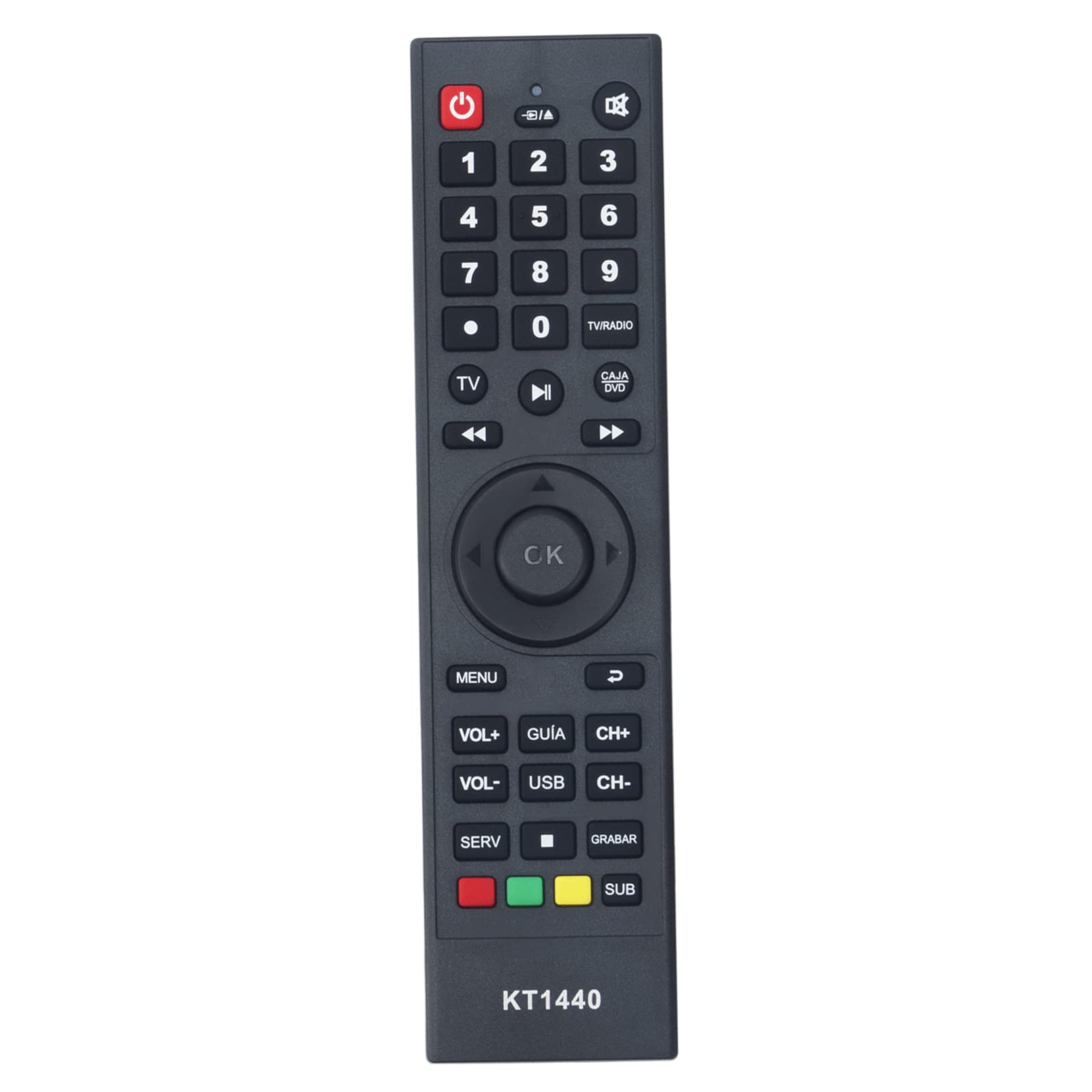 Allimity KT1440 Replaced Remote Control Fit for Haier TV,fit for Panda TV, fit for ATEC TV,fit for DTV TV,fit for Gelec TV,fit for Soyea TV,fit for CRT Parker TV,fit for Wentai DVD