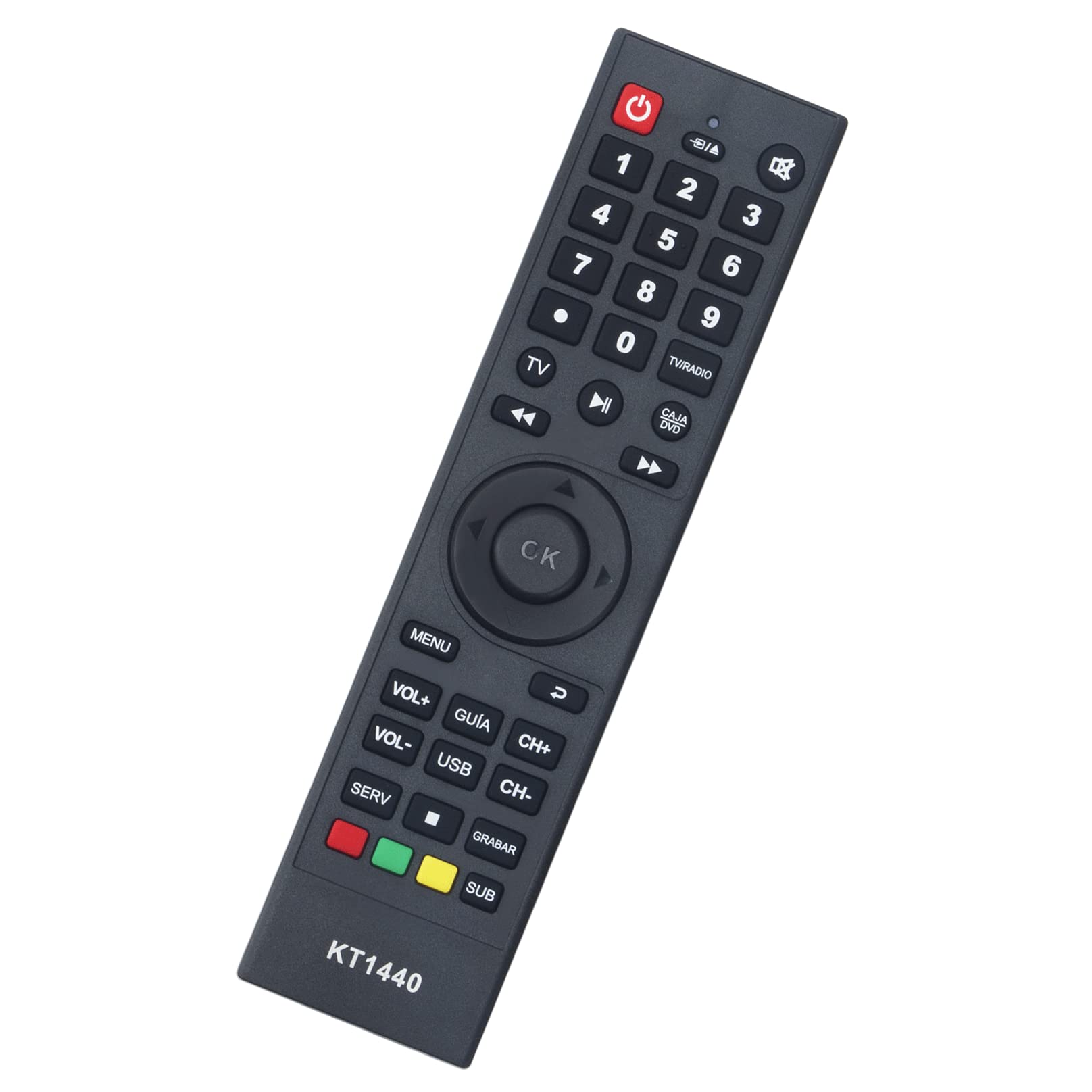 Allimity KT1440 Replaced Remote Control Fit for Haier TV,fit for Panda TV, fit for ATEC TV,fit for DTV TV,fit for Gelec TV,fit for Soyea TV,fit for CRT Parker TV,fit for Wentai DVD