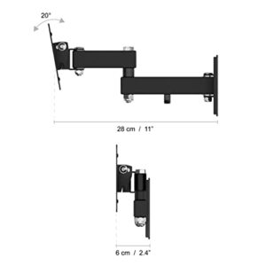 AVF Swift Mount Steel Multi-Position TV Wall Mount for TVs up to 25" in Black