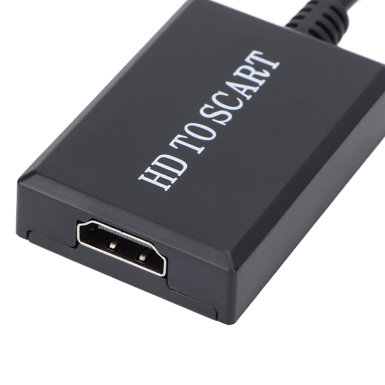 HDMI to SCART Converter, HD Digital Video HDMI to Analog Video and L/R Audio Adapter Support DVI, for CRT/VHS/DVD CVBS Play