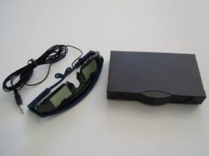 3dtv kit for crt tv's-wired glasses, sync box