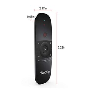 Air Remote,WeChip 2.4G Wireless Keyboard W1 Remote Control for Android TV Box/PC/Projector/HTPC/All-in-one PC and More