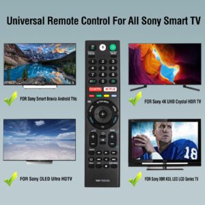 RMF-TX310U Replace Voice Remote Control with Mic fit for Sony Bravia 4K Smart TV XBR-55X900F XBR-43X800G XBR-49X800G XBR-49X900F XBR-55A8G XBR-65X800G XBR-55X800G XBR-65X900F XBR-75X800G