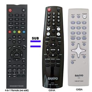 New GXHA GXBA FXTB GXEB Remote Control fit for Sanyo LCD LED TV DP50843 DP58D33 DP55D33 FVD5833 AVM2445 DS24425 DS2722 DS27225 DS27425 DS32225 AVM-2751S CLT1554 CLT2054 DS19310 DS13330 DS19330