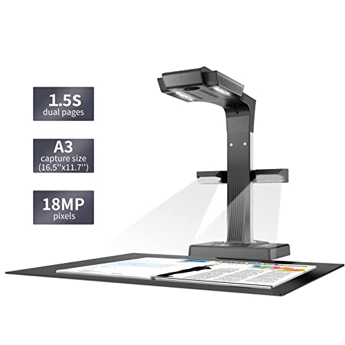 CZUR ET18 Pro Book Scanner and Portable Studio Box Bundle