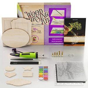 Craft Culture Beginners Wood Burning Kit for Kids and Teenage Boys & Girls Cool Gifts for Boy or Girl Craft Projects Gift Idea for Older Children Teen Woodburning DIY Hobby Kits Art Crafts Activities