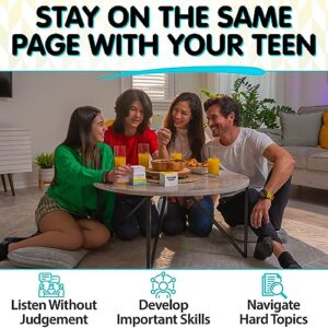 200 Teens Conversation Cards - Connecting Parents with their Teenagers - Reduce Screentime with Fun & Deep Conversation - Avoid Conflict, Improve Communication & Learn More About Your Teen Boy or Girl