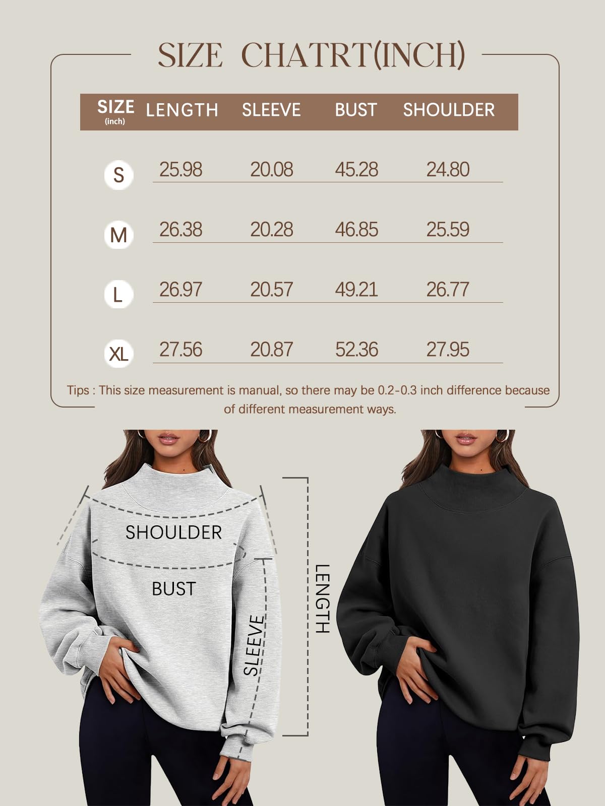 Trendy Queen Womens Oversized Sweatshirts Fall Fashion 2024 Crewneck Pullover Fleece Cute Hoodies Loose Teen Girls Y2K Outfits Clothes Greyblue