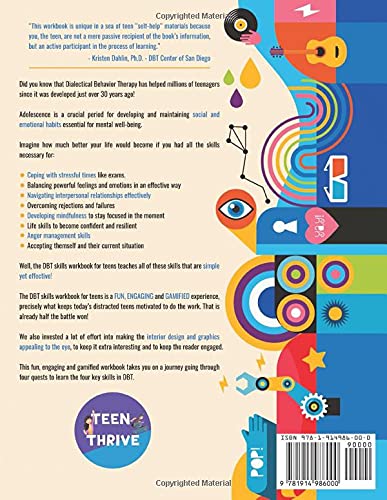 The DBT Skills Workbook for Teens: A Fun Guide to Manage Anxiety and Stress, Understand Your Emotions and Learn Effective Communication Skills (New Books For Teens)