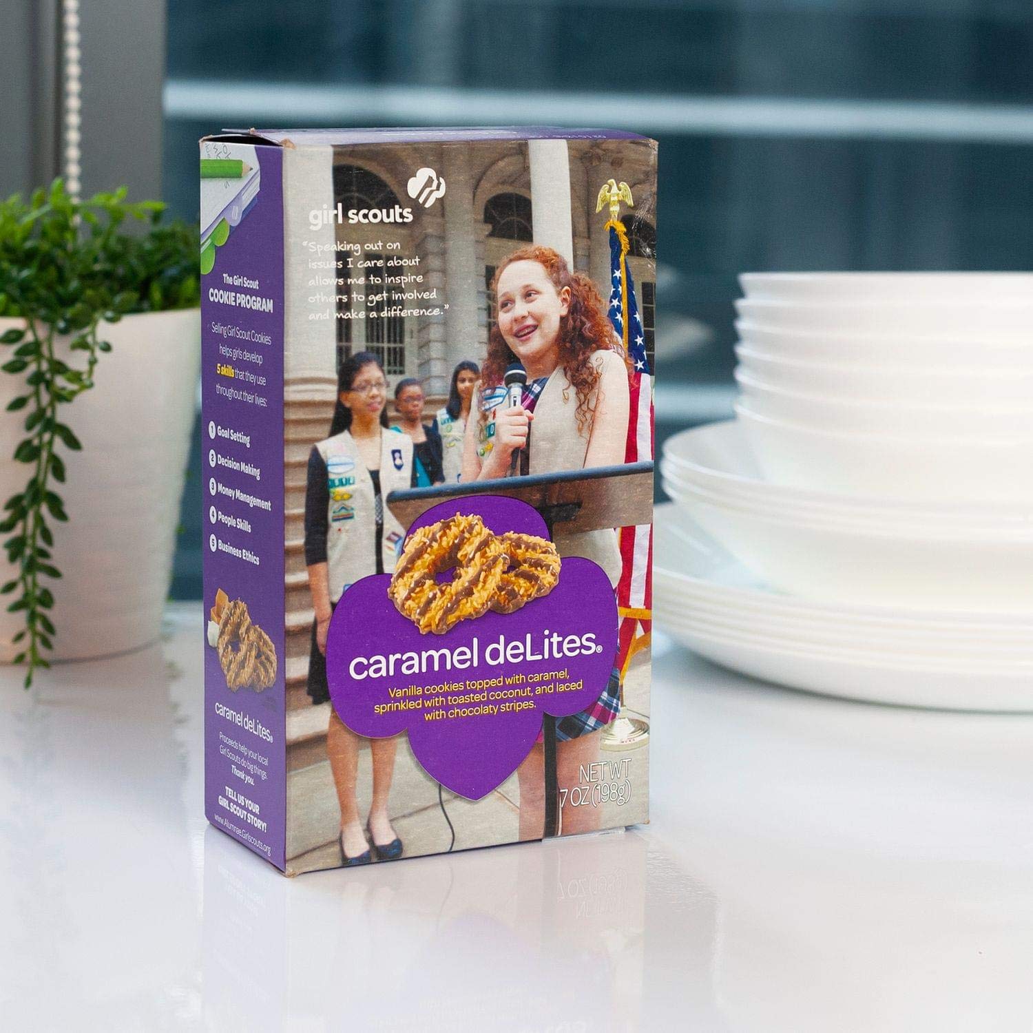 Girl Scout Caramel DeLites Cookies 7 Ounce Box