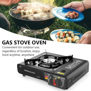 Camping Accessories Portable Gas Grill - RFAIKA Outdoor Windproof Butane Camp Stove, Gas Tank And Liquefied Gas Tank Can be Used, With Portable Box to Meet any of Your Needs