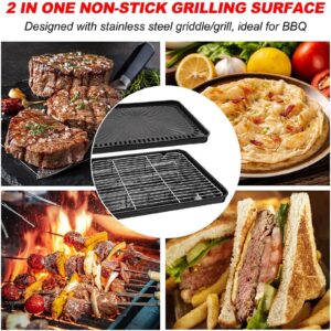 YINMANQ Gas Grill Portable Butane Stove, tabletop BBQ Grill, Korean bbq Grill for Outdoor Cooking Camping or Tailgating | Fried Roasted Cooking With Carry Case|Stainless Steel Griddle…