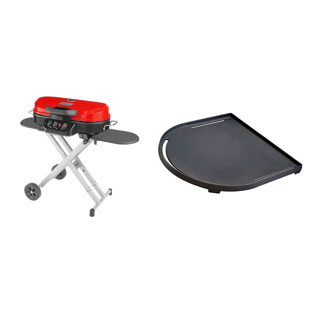 Coleman Roadtrip 285 Portable Propane Grill + Cast Iron Griddle & Grill Grate