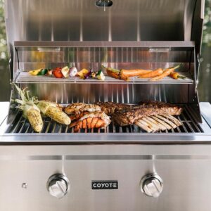 Coyote Outdoor Kitchen Grill | 28- inch Built-in Liquid Propane Grill | 2 Burner Barbecue | Premium BBQ | Great For Outdoor Kitchens | Top-Tier Warranty | C-Series C1C28LP